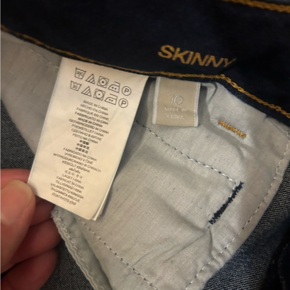 Michael Kors Skinny Jeans with Gold Tone Zipper Front Pockets Women’s Size 10 - Picture 10 of 10